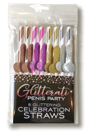 Glitterati Penis Party Celebration Straws