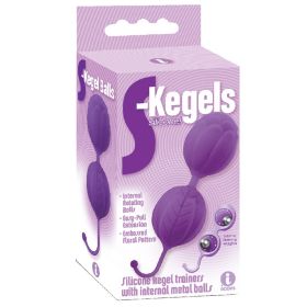 The 9's S Kegels Silicone Kegel Balls (Option: Purple)