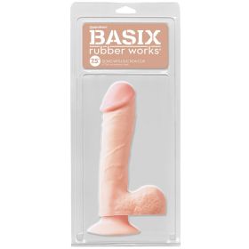 Basix Rubber Works Dong with Suction Cup (Option: Light 7.5")