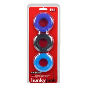 Hunkyjunk Huj3 C (Option: Ring 3 Pk  Blue / Multi)