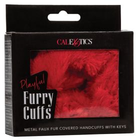 Playful Furry Cuffs (Option: Red)