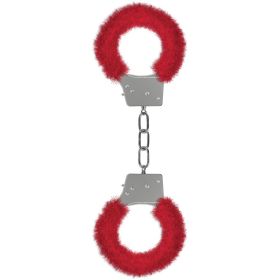 Ouch! Beginner's Furry Handcuffs (Option: Red)